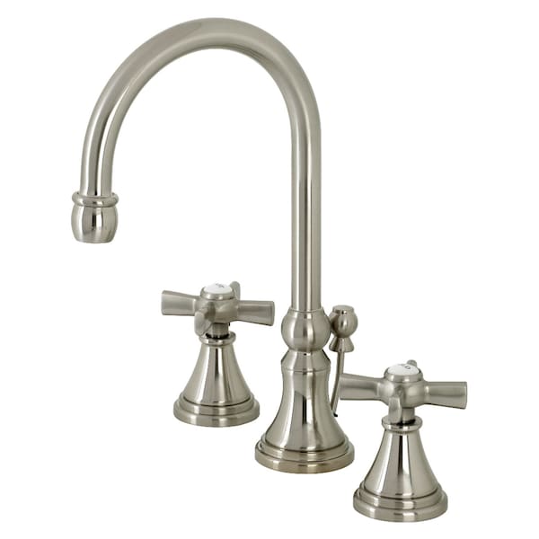 KS2988ZX Millennium Widespread Bathroom Faucet W/ Brass Pop-Up, Nickel
